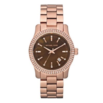 Michael Kors rose gold plated bracelet watch