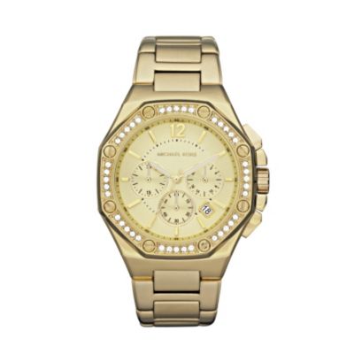 Michael Kors ladies' gold plated bracelet watch - Product number 9033319
