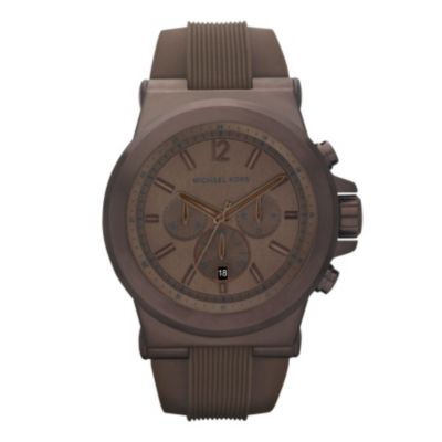 Michael Kors men's brown ion plated strap watch - Product number 9033548