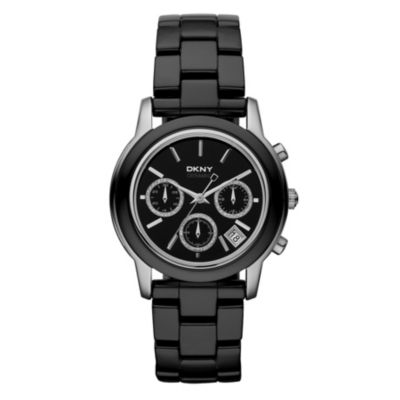 DKNY Ladies' Black Ceramic Bracelet Watch - Product number 9036792