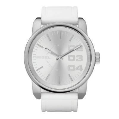 Diesel Men's White Strap Watch - Size Large