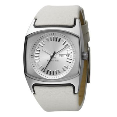 Diesel Ladies' White Strap Watch - Size Medium