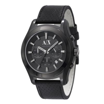 Armani Exchange Men's Chronograph Black Strap Watch - Product number 9037985