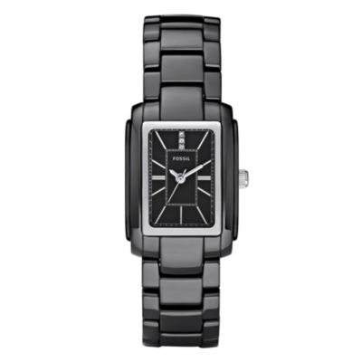 Fossil Ladies' Black Ceramic Bracelet Watch - Product number 9038140