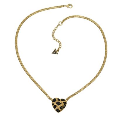 Guess Leopard Heart Necklace