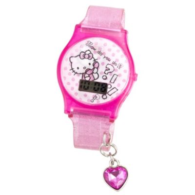 Hello Kitty Girl's Pink Strap Charm Watch - Product number 9046690