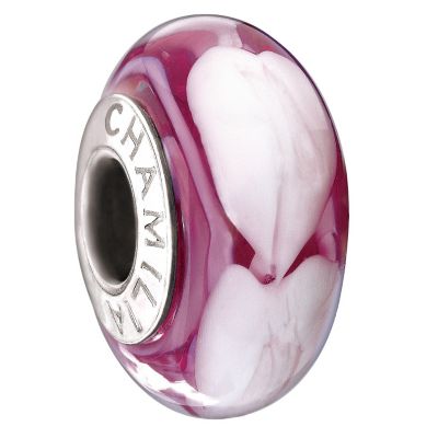 Chamilia silver pink row of hearts bead - Product number 9054685