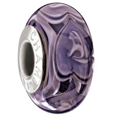 Chamilia silver purple row of hearts bead - Product number 9054693