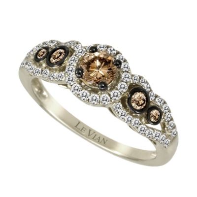 Le Vian 14ct white gold 0.76 carat chocolate diamond ring - Product number 9056300
