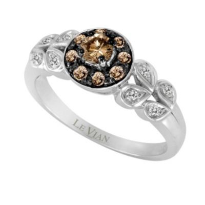Le Vian 14ct white gold diamond petal & cluster ring - Product number 9056823