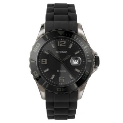 Sekonda Party Time Men's Black Strap Watch - Product number 9058486