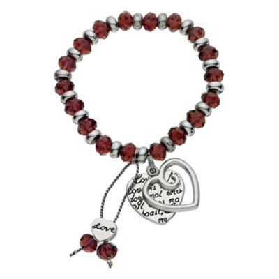 Silver & Crystal Bead Bracelet - Product number 9058508
