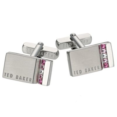 Ted Baker Rectangular pink stone set cufflinks - Product number 9059237