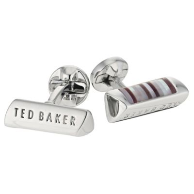 Ted Baker men's rectangular logo cufflinks - Product number 9059288