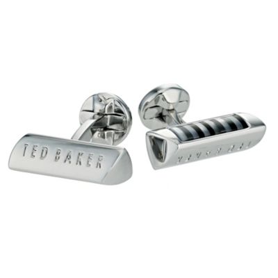 Ted Baker logo & stripe cufflinks - Product number 9059369