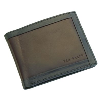 Ted Baker Zelva chocolate & black leather wallet - Product number 9059431