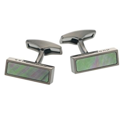 Hugo Boss men's mother of pearl rectangular cufflinks - Product number 9062882