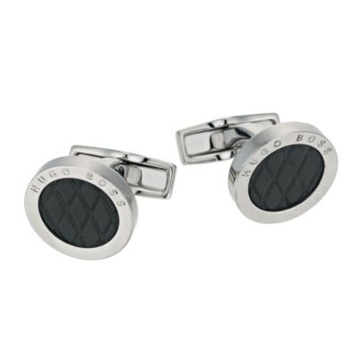 Hugo Boss etched leather cufflinks - Product number 9063048