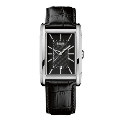Hugo Boss men's stainless steel rectangle bracelet watch - Product number 9064370