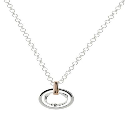 Eternal Silver & rose gold mobius donut pendant - Product number 9069488