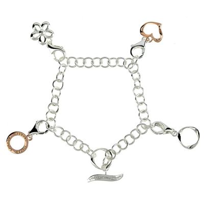 Eternal Silver & rose gold charm bracelet - Product number 9069526