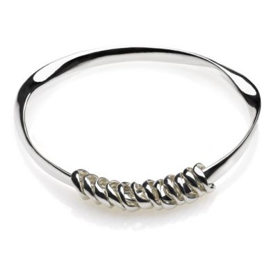 Eternal Silver mobius charm bangle - Product number 9069771