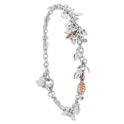 Clogau Silver & Rose Gold Multi Leaf Bracelet - Product number 9069976