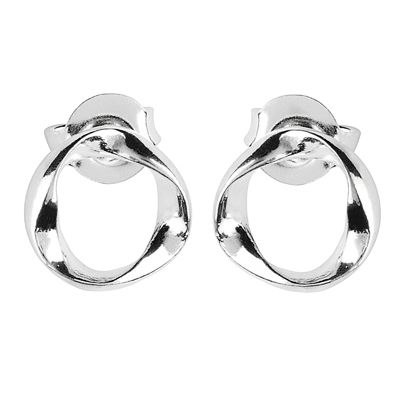 Eternal Silver mobius stud earrings - Product number 9071296