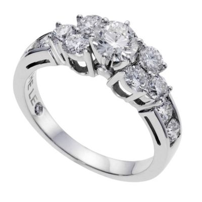 18ct white gold 1.75 carat Leo Diamond solitaire ring