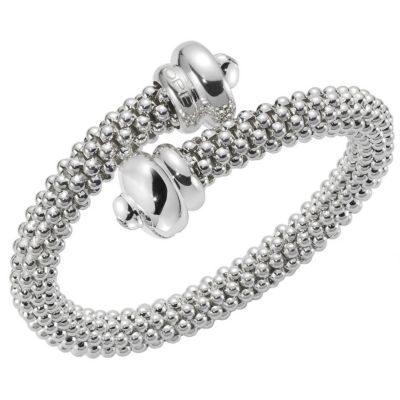 Twin Fope Fizzy silver cross over bangle - Product number 9078770