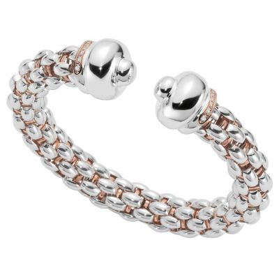 Twin Fope Star silver bangle - Product number 9078827
