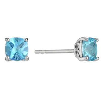 H Samuel Sterling Silver Topaz Earrings