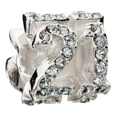 Chamilia silver Lucky No.21 stone set bead - Product number 9085661