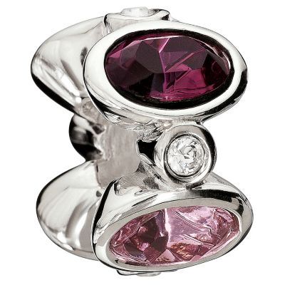 Chamilia silver majestic purple oval bead - Product number 9085815