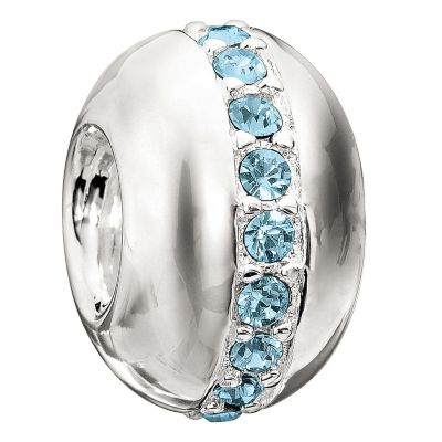 Chamilia Wink Silver Aquamarine Crystal Bead - Product number 9085920
