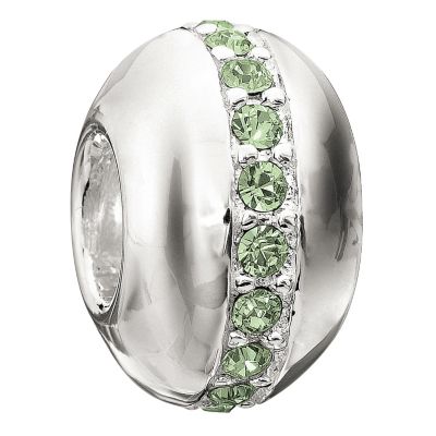 Chamilia Wink Silver Peridot Crystal Bead - Product number 9085939