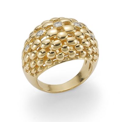Fope 18ct yellow gold Chelonia diamond ring - Product number 9092587