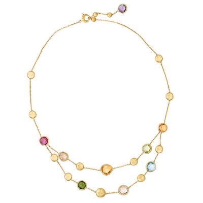 Marco Bicego 18ct yellow gold multi stone necklace - Product number 9095888