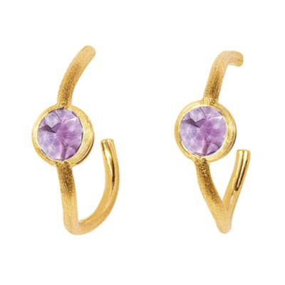 Marco Bicego 18ct yellow gold amethyst hoop earrings - Product number 9096027