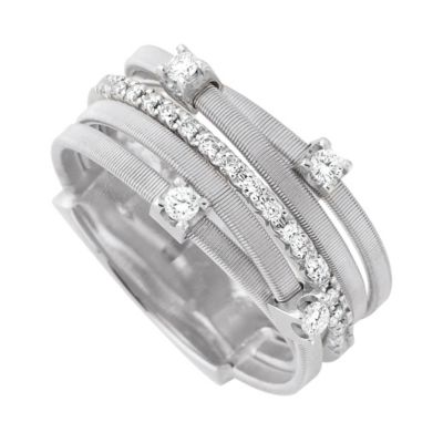 Marco Bicego Goa 18ct white gold 1/4 carat diamond ring - Product number 9096515