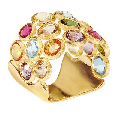 Marco Bicego 18ct yellow gold multi stone ring - Product number 9096930