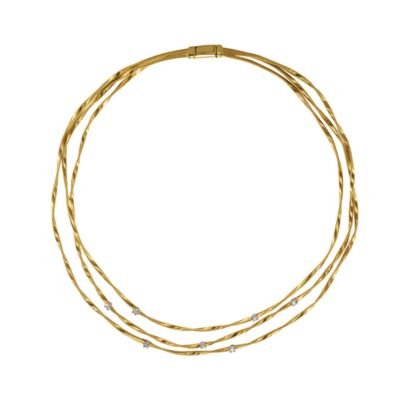 Marco Bicego Marrakech 18ct yellow gold diamond necklace - Product number 9099506