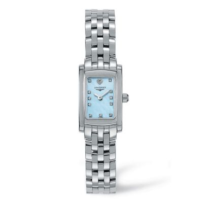Longines ladies' blue dial stainless steel bracelet watch - Product number 9099980