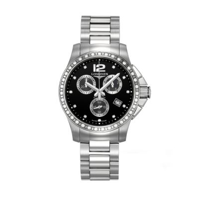 Longines ladies' diamond & stainless steel bracelet watch - Product number 9100121