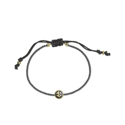 Emporio Armani ladies' hematite beaded bracelet - Product number 9101705