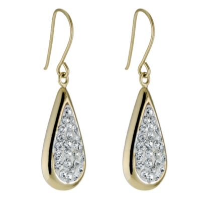 Sterling Silver and 9ct Yellow Gold Crystal