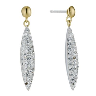 Sterling Silver & 9ct Yellow Gold Earrings - Product number 9103554