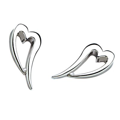 Hot Diamonds Sterling Silver Diamond Earrings