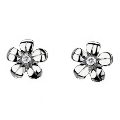 Hot Diamonds Sterling Silver Flower Earrings