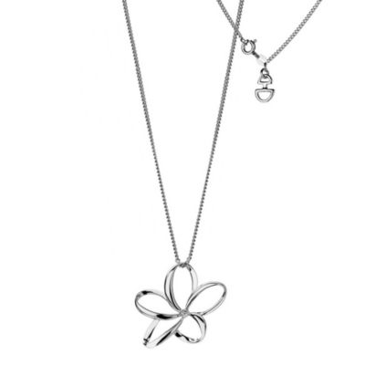 Sterling Silver Plumeria Pendant